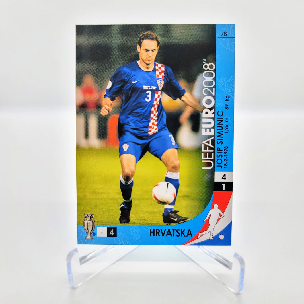 UEFA Euro 2008 Panini Trading Card Game #78 Josip Simunic
