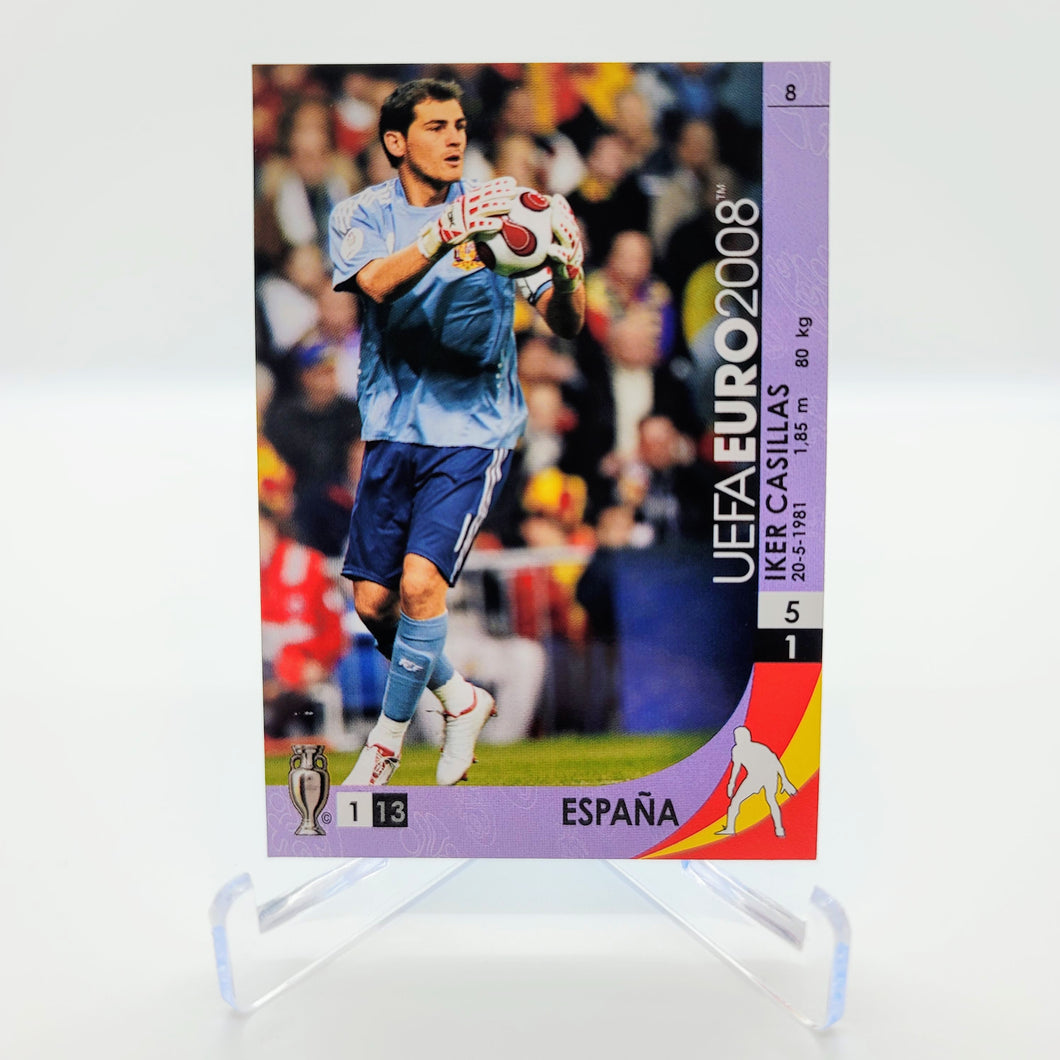 UEFA Euro 2008 Panini Trading Card Game #8 Iker Casillas