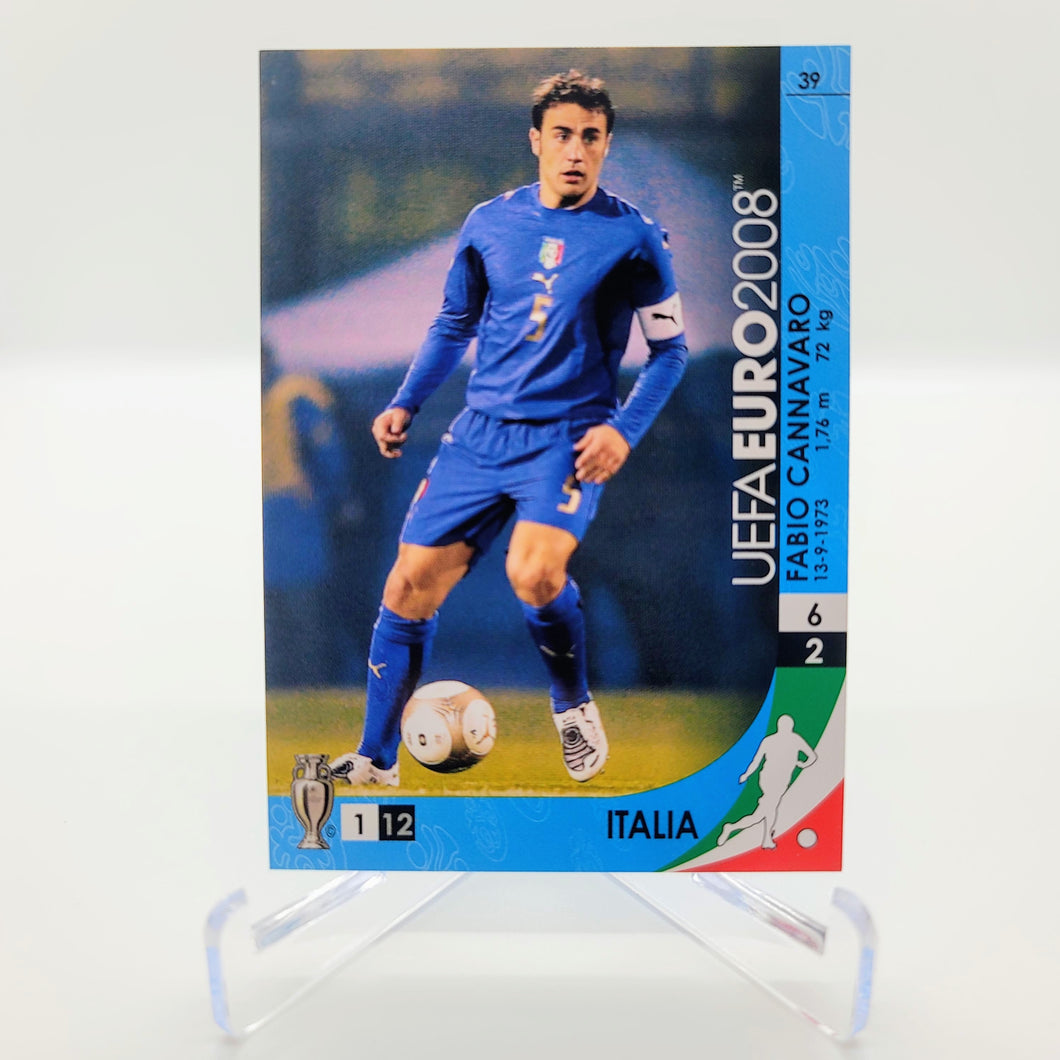 UEFA Euro 2008 Panini Trading Card Game #39 Fabio Cannavaro